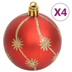 VidaXL 108 Piece Christmas Bauble Set Gold And Red -Deals Vidaxl Store image 8 330091
