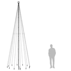VidaXL Christmas Tree With Spike Cold White 732 LEDs 500 Cm -Deals Vidaxl Store image 8 343741