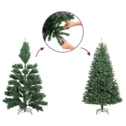 VidaXL Slim Artificial Half Christmas Tree With Flocked Snow 120 Cm -Deals Vidaxl Store image 8 344604