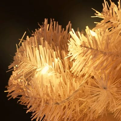 VidaXL Swirl Pre-lit Christmas Tree With Pot White 120 Cm PVC 10 VidaXL Swirl Pre-lit Christmas Tree With Pot White 120 Cm PVC - Image 8