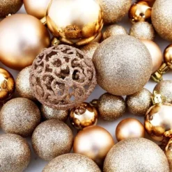 VidaXL 100 Piece Christmas Ball Set 3/4/6 Cm Rose/Gold -Deals Vidaxl Store image 9 245716