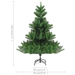 VidaXL Nordmann Fir Artificial Pre-lit Christmas Tree Green 120 Cm -Deals Vidaxl Store image 9 3077472