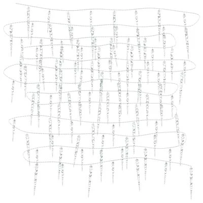 VidaXL Christmas Icicle Lights 40pcs Cold White Acrylic Remote Control 11 VidaXL Christmas Icicle Lights 40pcs Cold White Acrylic Remote Control - Image 9