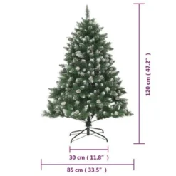 VidaXL Artificial Christmas Tree With Stand 120 Cm PVC 19 VidaXL Artificial Christmas Tree With Stand 120 Cm PVC -Deals Vidaxl Store image 9 345159