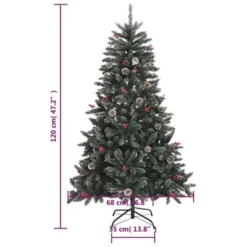 VidaXL Artificial Christmas Tree With Stand Green 120 Cm PVC -Deals Vidaxl Store image 9 345178