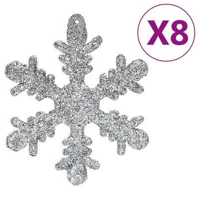VidaXL 111 Piece Christmas Bauble Set Silver Polystyrene 11 VidaXL 111 Piece Christmas Bauble Set Silver Polystyrene - Image 9