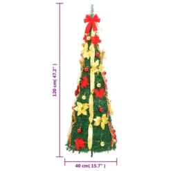 VidaXL Artificial Christmas Tree Pop-up 50 LEDs Green 120 Cm 19 VidaXL Artificial Christmas Tree Pop-up 50 LEDs Green 120 Cm -Deals Vidaxl Store image 9 357760